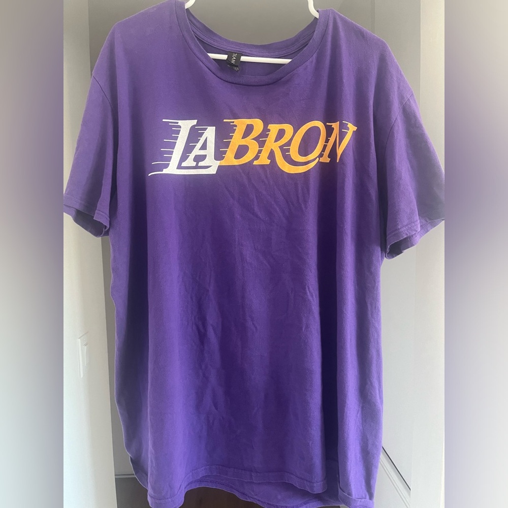 Purple Los Angeles Lakers LeBron James shirt